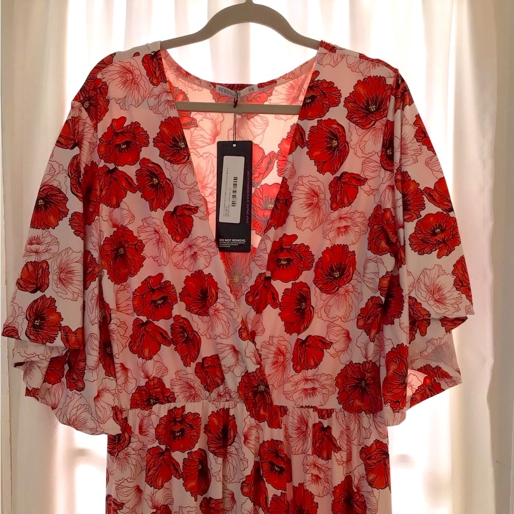 🌺NWT REBDOLLS POPPY PRINT MAXI-2XL🌺